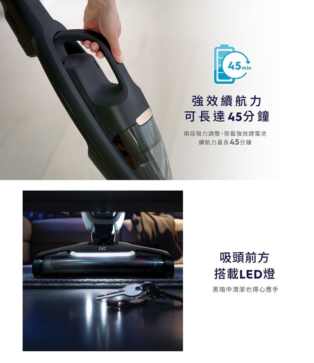 Electrolux 伊萊克斯 | Well Q6 無線吸塵器-花崗岩灰(WQ61-1OGG) 圖片 12